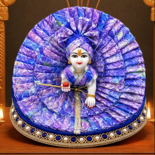 Designer Double layer Frill with Matching Pagdi