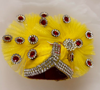 Basant Special Yellow Floral Poshak with Pagdi