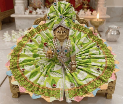 Green Color Poshak with Pagdi