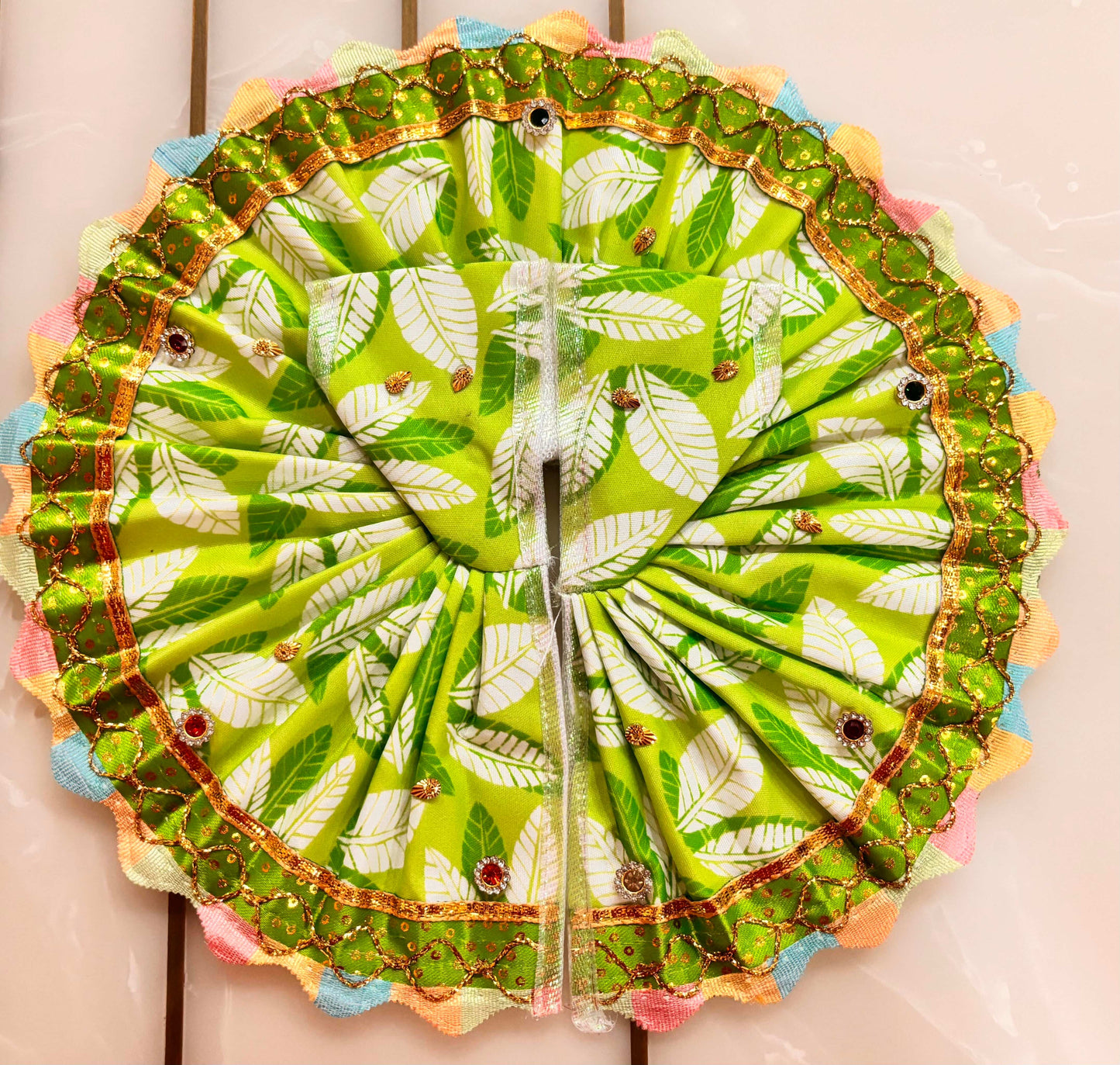 Green Color Poshak with Pagdi