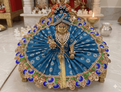 Turquoise Blue Poshak with Pagdi